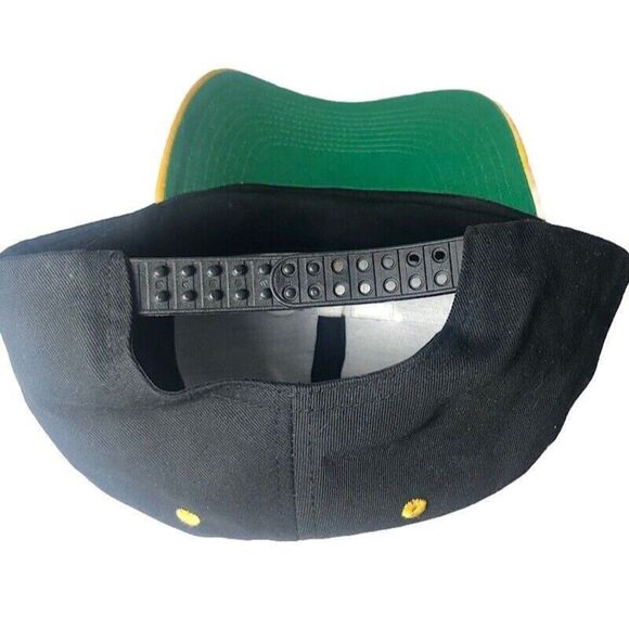 CAT -Caterpillar Black & Yellow Trucker Snapback Cap NWOT - Picture 2 of 4